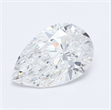 Natural Diamond 0.81 Carats, Pear with  Cut, D Color, VS2 Clarity and Certified by GIA