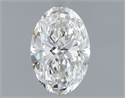 Natural Diamond 0.80 Carats, Oval with  Cut, E Color, VVS1 Clarity and Certified by GIA