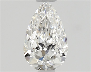 Picture of Natural Diamond 0.51 Carats, Pear with  Cut, E Color, IF Clarity and Certified by GIA
