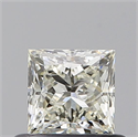 Diamante Natural 0.53 quilates, Princesa , Color L, claridad VVS1 y certificado GIA