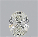 Natural Diamond 0.51 Carats, Oval with  Cut, I Color, IF Clarity and Certified by GIA