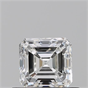Natural Diamond 0.50 Carats, Asscher with  Cut, G Color, VVS1 Clarity and Certified by GIA