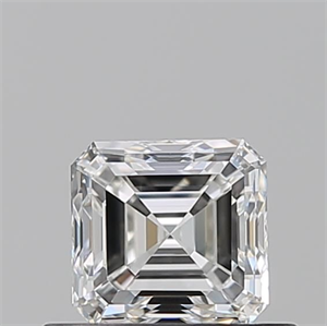 Picture of Natural Diamond 0.50 Carats, Asscher with  Cut, G Color, VVS1 Clarity and Certified by GIA