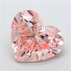 Picture of Lab Grown Diamond 20.06 Carats, Heart with  Cut, Fancy Intense Pink Color, VS1 Clarity and Certified by IGI