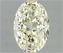 Natural Diamond 0.71 Carats, Oval with  Cut, L Color, SI1 Clarity and Certified by IGI