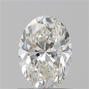 Picture of Natural Diamond 1.01 Carats, Oval with  Cut, I Color, SI1 Clarity and Certified by GIA