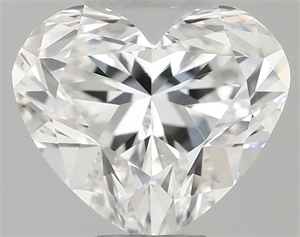 Picture of Natural Diamond 0.41 Carats, Heart with  Cut, H Color, VS2 Clarity and Certified by GIA
