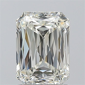 Picture of Natural Diamond 1.50 Carats, Radiant with  Cut, J Color, VVS2 Clarity and Certified by GIA