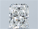 Natural Diamond 0.72 Carats, Radiant with  Cut, G Color, VVS1 Clarity and Certified by GIA