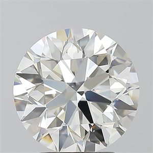Picture of Natural Diamond 2.70 Carats, Round with Excellent Cut, J Color, VS2 Clarity and Certified by GIA