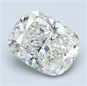 Natural Diamond 3.02 Carats, Cushion with  Cut, I Color, SI1 Clarity and Certified by GIA