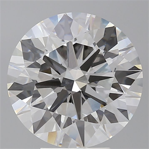 Picture of Lab Grown Diamond 5.60 Carats, Round with Ideal Cut, E Color, VVS2 Clarity and Certified by IGI