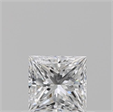Natural Diamond 0.52 Carats, Princess with  Cut, E Color, VS1 Clarity and Certified by GIA