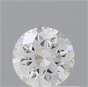 Natural Diamond 0.42 Carats, Round with Excellent Cut, H Color, I1 Clarity and Certified by GIA