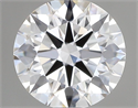 Lab Grown Diamond 1.05 Carats, Round with Ideal Cut, D Color, VVS2 Clarity and Certified by IGI
