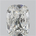 Natural Diamond 0.90 Carats, Cushion with  Cut, H Color, SI2 Clarity and Certified by GIA