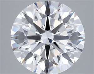 Picture of Lab Grown Diamond 3.25 Carats, Round with Ideal Cut, D Color, VVS1 Clarity and Certified by IGI