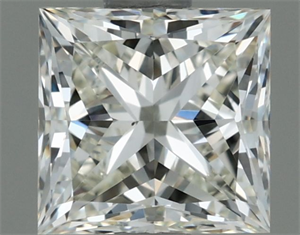 Picture of Natural Diamond 0.80 Carats, Princess with  Cut, I Color, VS1 Clarity and Certified by IGI
