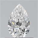 Natural Diamond 0.50 Carats, Pear with  Cut, E Color, VS1 Clarity and Certified by GIA