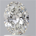 Natural Diamond 0.76 Carats, Oval with  Cut, G Color, VS2 Clarity and Certified by GIA