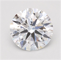 Lab Grown Diamond 1.09 Carats, Round with Ideal Cut, D Color, VVS2 Clarity and Certified by IGI