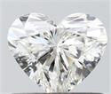 Natural Diamond 0.60 Carats, Heart with  Cut, I Color, VVS1 Clarity and Certified by IGI