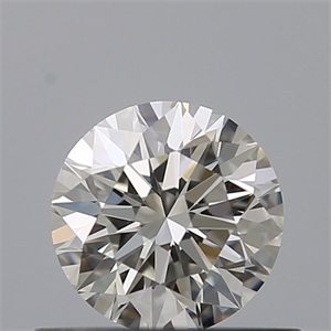 Picture of Natural Diamond 0.51 Carats, Round with Excellent Cut, G Color, VVS2 Clarity and Certified by IGI