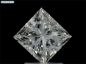 Foto Diamante Natural 1.62 quilates, Princesa , Color I, claridad VS1 y certificado GIA de