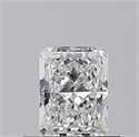 Natural Diamond 0.54 Carats, Radiant with  Cut, G Color, IF Clarity and Certified by GIA