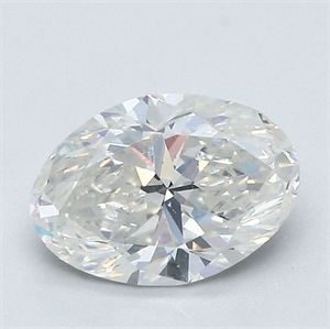 Picture of Natural Diamond 1.32 Carats, Oval with  Cut, H Color, SI1 Clarity and Certified by GIA