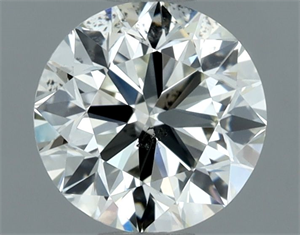Picture of Natural Diamond 0.90 Carats, Round with Very Good Cut, I Color, SI1 Clarity and Certified by IGI