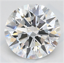 Lab Grown Diamond 2.92 Carats, Round with Ideal Cut, D Color, VVS1 Clarity and Certified by IGI
