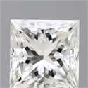 Natural Diamond 1.00 Carats, Princess with  Cut, I Color, VS1 Clarity and Certified by GIA