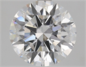 Natural Diamond 2.50 Carats, Round with Excellent Cut, D Color, VS2 Clarity and Certified by GIA