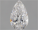 Natural Diamond 0.34 Carats, Pear with  Cut, D Color, SI1 Clarity and Certified by GIA