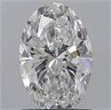 Natural Diamond 1.20 Carats, Oval with  Cut, D Color, SI1 Clarity and Certified by GIA