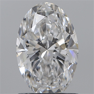 Picture of Natural Diamond 1.20 Carats, Oval with  Cut, D Color, SI1 Clarity and Certified by GIA