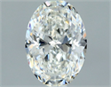 Natural Diamond 0.70 Carats, Oval with  Cut, H Color, VS2 Clarity and Certified by GIA