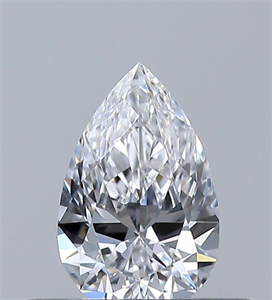 Picture of Natural Diamond 0.30 Carats, Pear with  Cut, D Color, VVS2 Clarity and Certified by GIA