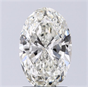 Natural Diamond 1.32 Carats, Oval with  Cut, I Color, SI2 Clarity and Certified by GIA