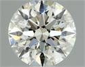 Natural Diamond 0.40 Carats, Round with Excellent Cut, K Color, VVS2 Clarity and Certified by GIA