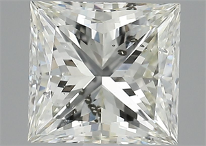 Picture of Natural Diamond 2.87 Carats, Princess with  Cut, M Color, SI2 Clarity and Certified by GIA