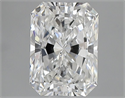 Natural Diamond 1.01 Carats, Radiant with  Cut, F Color, VVS2 Clarity and Certified by GIA