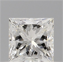 Diamante Natural 0.50 quilates, Princesa , Color H, claridad VVS1 y certificado GIA