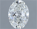 Natural Diamond 0.60 Carats, Oval with  Cut, H Color, VS1 Clarity and Certified by GIA
