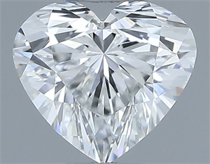 Picture of Natural Diamond 0.52 Carats, Heart with  Cut, G Color, IF Clarity and Certified by GIA