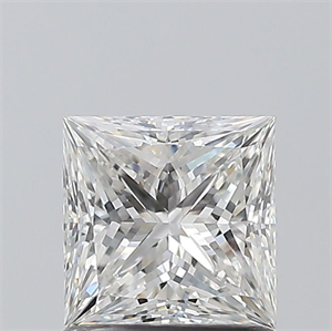 Picture of Natural Diamond 1.01 Carats, Princess with  Cut, G Color, SI1 Clarity and Certified by GIA
