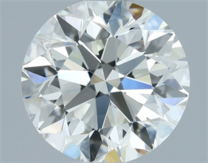 Picture of Natural Diamond 1.01 Carats, Round with Very Good Cut, I Color, VVS2 Clarity and Certified by IGI
