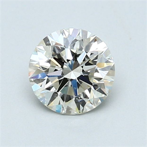 Foto Diamante Natural 0.90 quilates, Redondo , Color K, claridad SI1 y certificado GIA de