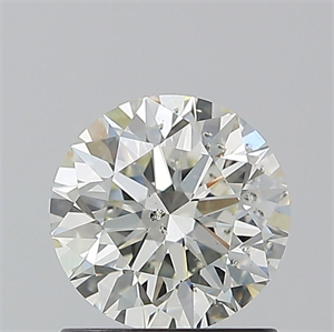 Picture of Natural Diamond 1.06 Carats, Round with Excellent Cut, J Color, SI2 Clarity and Certified by GIA